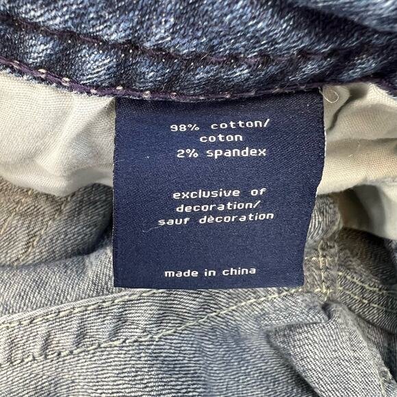 Vigoss Jeans Women's Size 3/4 Chelsea Capri Heritage Fit Raw Hem Bling Flashy - Picture 13 of 16